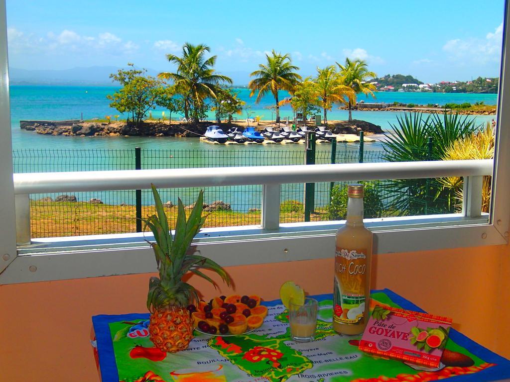 Appartement Bord De Mer Tres Fonctionnel , Sur La Plage & Vue Mer Exceptionnelle Le Gosier Kültér fotó